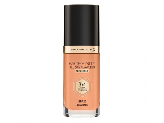 Zoom στο MAX FACTOR FACEFINITY ALL DAY FLAWLESS 3 IN 1 FOUNDATION SPF 20 85 CARAMEL 30ml