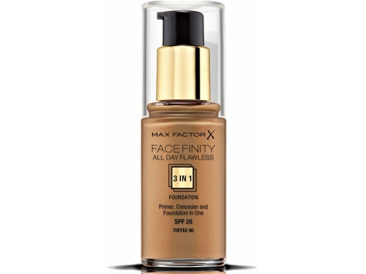 Zoom στο MAX FACTOR FACEFINITY ALL DAY FLAWLESS 3 IN 1 FOUNDATION SPF 20 No 90 TOFFEE 30ml