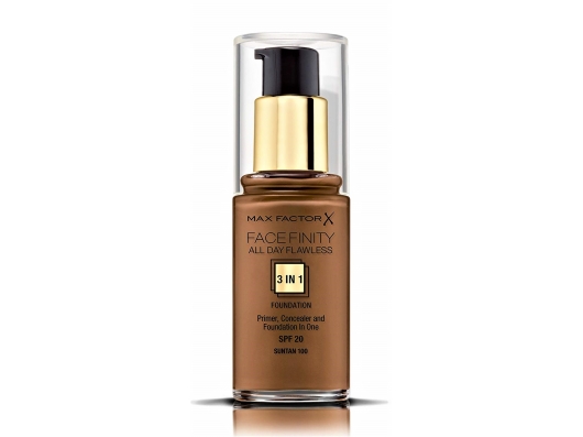 Zoom στο MAX FACTOR FACEFINITY ALL DAY FLAWLESS 3 IN 1 FOUNDATION SPF 20 No 100 SUN TAN 30ml