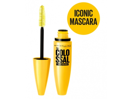 Zoom στο MAYBELLINE THE COLOSSAL 100% BLACK MASCARA  10,7ml