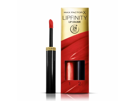 Zoom στο MAX FACTOR LIPFINITY LIP COLOUR 24HRS 120 HOT STEP1 2,3ml STEP2 1,9gr