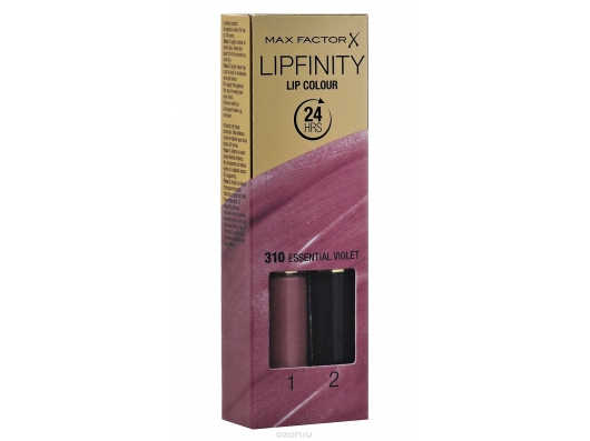 Zoom στο MAX FACTOR LIPFINITY LIP COLOUR 24HRS 310 ESSENTIAL VIOLET STEP1 2,3ml STEP2 1,9gr