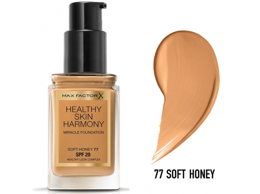 Zoom στο MAX FACTOR HEALTHY SKIN HARMONY MIRACLE FOUNDATION SPF20 77 SOFT HONEY