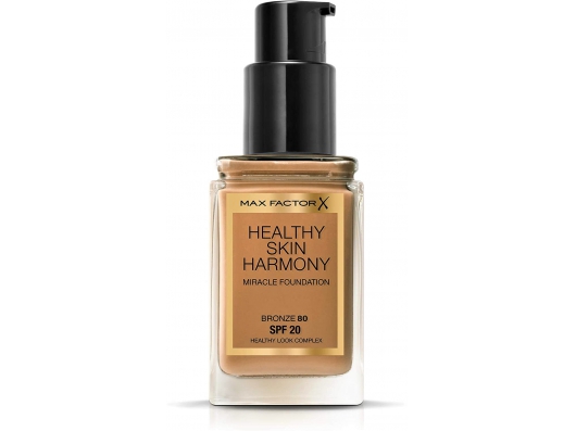 Zoom στο MAX FACTOR HEALTHY SKIN HARMONY MIRACLE FOUNDATION SPF20 80 BRONZE