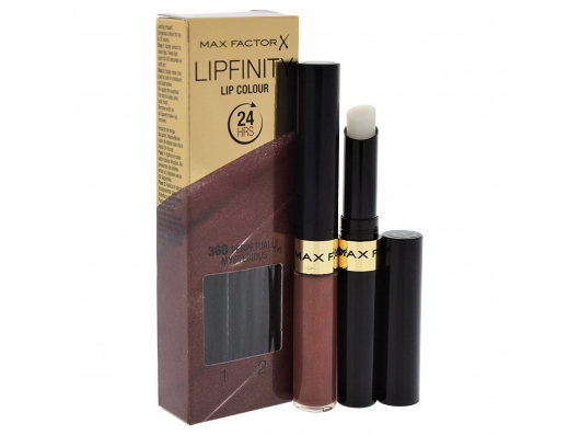 Zoom στο MAX FACTOR LIPFINITY LIP COLOUR 24HRS 360 PERPETUALLY MYSTERIOUS STEP1 2,3ml STEP2 1,9gr