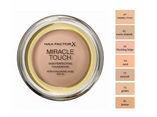 Zoom στο MAX FACTOR MIRACLE TOUCH SKIN PERFECTING FOUNDATION 060 SAND SPF 30 11.5gr