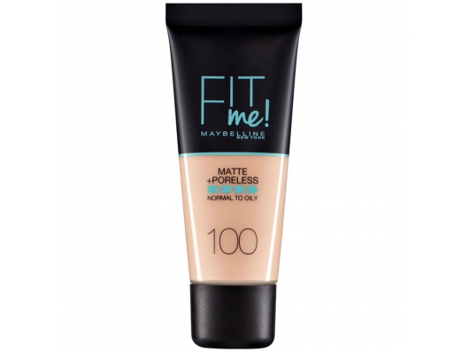 Zoom στο MAYBELLINE FIT me MATTE + PORELESS NORMAL TO OILY WITH CLAY 100 WARM IVORY 30ml