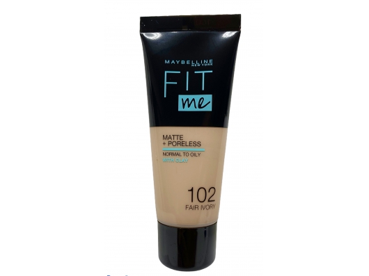 Zoom στο MAYBELLINE FIT me MATTE + PORELESS NORMAL TO OILY WITH CLAY 102 FAIR IVORY 30ml