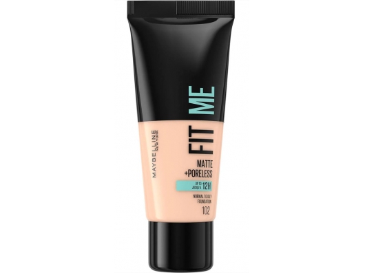 Zoom στο MAYBELLINE FIT me MATTE + PORELESS NORMAL TO OILY WITH CLAY 102 FAIR IVORY 30ml