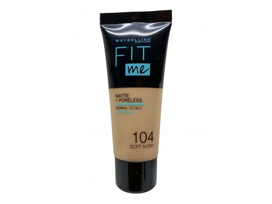 Zoom στο MAYBELLINE FIT me MATTE + PORELESS NORMAL TO OILY WITH CLAY 104 SOFT IVORY 30ml