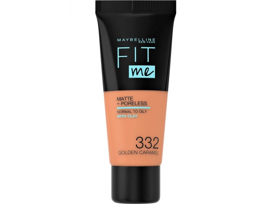 Zoom στο MAYBELLINE FIT me MATTE + PORELESS NORMAL TO OILY WITH CLAY 332 GOLDEN CARAMEL 30ml