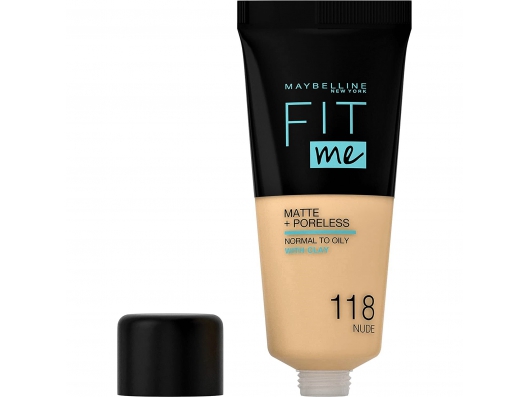 Zoom στο MAYBELLINE FIT me MATTE + PORELESS NORMAL TO OILY WITH CLAY 118 NUDE 30ml