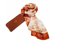 Zoom στο 19V69 ITALIA AW22 62091 ORANGE & 9528 CAMEL 6377 GIFT SET SCARF & WALLET