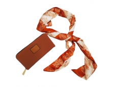 Zoom στο 19V69 ITALIA AW22 62091 ORANGE & 9528 CAMEL 6377 GIFT SET SCARF & WALLET