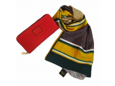 Zoom στο 19V69 ITALIA AW22 62096 YELLOW & 9528 RED 6382 GIFT SET SCARF & WALLET