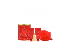 Zoom στο THE LUXURY BATHING COMPANY WILD FIG & GRANBERRY bath 4pieces set BODY CREAM 100ml BODY WASH 100ml FOAM BATH 50ml  BODY POLISHER 100% NYLON