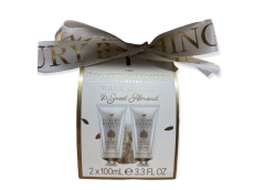 Zoom στο THE LUXURY BATHING COMPANY WARM VANILLA & Sweet Almond gift set 3pieces BODY WASH 100ml BODY CREAM 100ml  BODY polisher 100% NYLON