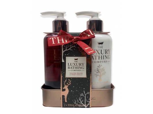 Zoom στο THE LUXURY BATHING COMPANY TOASTED PRALINE & SWEET VANILLA 2 pieces set HAND WASH 300ml HAND & NAIL CREAM 300ml