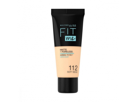 Zoom στο MAYBELLINE FIT me MATTE + PORELESS NORMAL TO OILY WITH CLAY 112 SOFT BEIGE 30ml