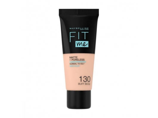 Zoom στο MAYBELLINE FIT me MATTE + PORELESS NORMAL TO OILY WITH CLAY 130 BUFF BEIGE 30ml