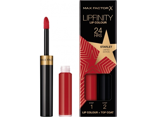 Zoom στο MAX FACTOR LIPFINITY LIP COLOUR 24HRS 88 STARLET LIMITED EDITION STEP1 2,3ml STEP2 1,9gr