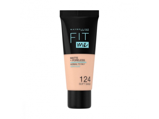 Zoom στο MAYBELLINE FIT me MATTE + PORELESS NORMAL TO OILY WITH CLAY 124 SOFT SAND 30ml