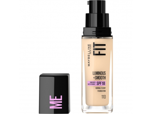 Zoom στο MAYBELLINE FIT ME LUMINOUS + SMOOTH SPF 18 NORMAL to DRY FOUNDATION 110 PORCELAIN 30ml