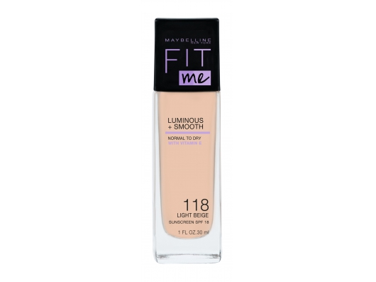 Zoom στο MAYBELLINE FIT ME LUMINOUS + SMOOTH SPF 18 NORMAL to DRY FOUNDATION 118 LIGHT BEIGE 30ml