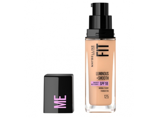 Zoom στο MAYBELLINE FIT ME LUMINOUS + SMOOTH SPF 18 NORMAL to DRY FOUNDATION 125 NUDE BEIGE 30ml