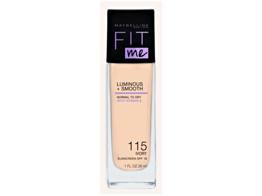 Zoom στο MAYBELLINE FIT ME LUMINOUS + SMOOTH SPF 18 NORMAL to DRY FOUNDATION 115 IVORY 30ml