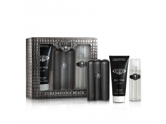 Zoom στο CUBA ORIGINAL CUBA PRESTIGE BLACK For Men EDT 90ml & & AFTER SHAVE 100ml & SHOWER GEL 200ml (GIFT SET)
