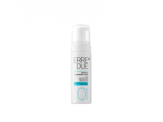 Zoom στο ERRE DUE SMOOTH CLEANSING FOAM FACE ALL SKIN TYPES IDEAL FOR DRY/SENSITIVE SKIN 150ml