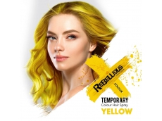 Zoom στο REBELLIOUS TEMPORARY Colour Hair Spray YELLOW RBCS254 125ml