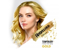 Zoom στο REBELLIOUS TEMPORARY Colour Hair Spray GOLD RBCS260 125ml