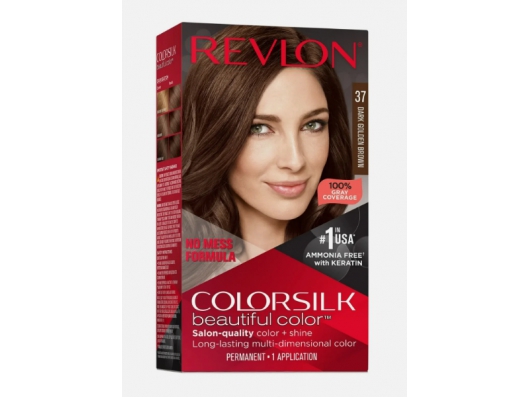 Zoom στο REVLON  COLORSILK BEAUTIFUL COLOR ΜΟΝΙΜΗ ΒΑΦΗ ΜΑΛΛΙΩΝ 37 ΣΟΚΟΛΑΤΙ ΚΑΣΤΑΝΟ ΣΚΟΥΡΟ ΧΡΥΣΑΦΙ (ΧΩΡΙΣ ΑΜΜΩΝΙΑ) 60ml