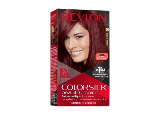 Zoom στο REVLON  COLORSILK BEAUTIFUL COLOR ΜΟΝΙΜΗ ΒΑΦΗ ΜΑΛΛΙΩΝ 49 ΚΑΣΤΑΝΟ ΚΟΚΚΙΝΟ (ΧΩΡΙΣ ΑΜΜΩΝΙΑ) 60ml