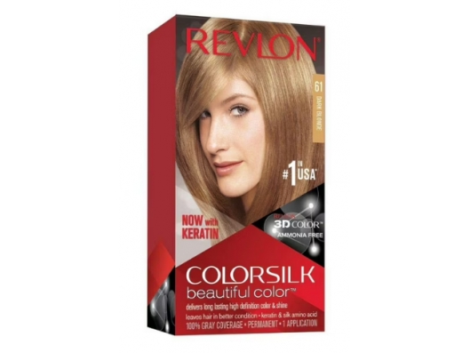 Zoom στο REVLON  COLORSILK BEAUTIFUL COLOR ΜΟΝΙΜΗ ΒΑΦΗ ΜΑΛΛΙΩΝ 61 ΞΑΝΘΟ ΣΚΟΥΡΟ (ΧΩΡΙΣ ΑΜΜΩΝΙΑ) 60ml
