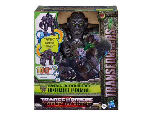 Zoom στο Hasbro Transformers Rise Of The Beasts Command And Convert Animatronic Optimus Primal
