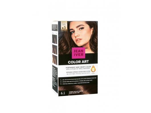 Zoom στο JEAN IVER COLOR ART PERMANENT HAIR CREAM COLOR 6.1 ΞΑΝΘΟ ΣΚΟΥΡΟ ΣΑΝΤΡΕ