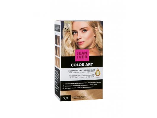 Zoom στο JEAN IVER COLOR ART PERMANENT HAIR CREAM COLOR 9.0 ΞΑΝΘΟ ΠΟΛΥ ΑΝΟΙΧΤΟ