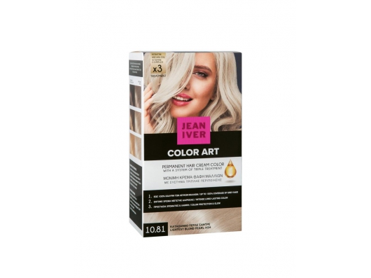Zoom στο JEAN IVER COLOR ART PERMANENT HAIR CREAM COLOR 10.81 ΚΑΤΑΞΑΝΘΟ ΠΕΡΛΕ ΣΑΝΤΡΕ