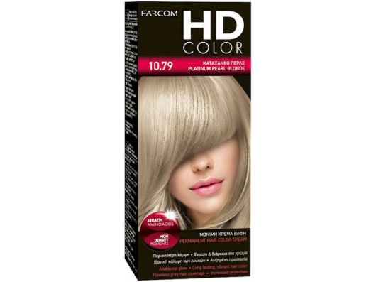 Zoom στο FARCOM HD COLOR PERMANENT HAIR COLOR CREAM 10.79 ΚΑΤΑΞΑΝΘΟ ΠΕΡΛΕ 60ml