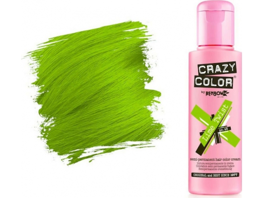 Zoom στο Crazy Color Semi-Permanent Προσωρινή Βαφή Μαλλιών 68 Lime Twist 100ml
