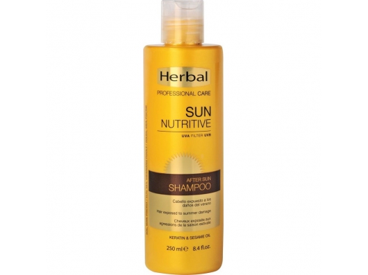 Zoom στο HERBAL SUN NUTRITIVE AFTER SUN SHAMPOO KERATIN & SESAME OIL 250ml