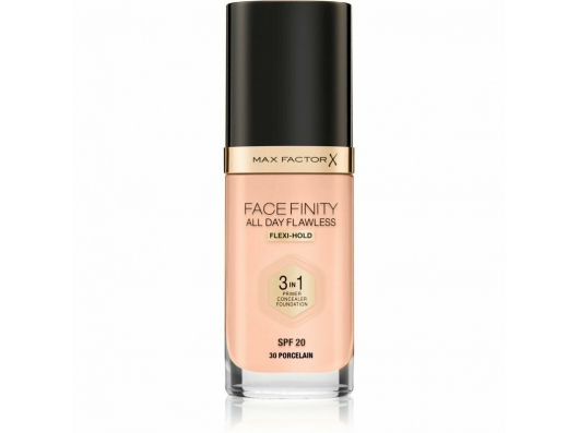 Zoom στο MAX FACTOR FACEFINITY ALL DAY FLAWLESS 3 IN 1 FOUNDATION SPF 20 No. 30 PORCELAIN 30ml