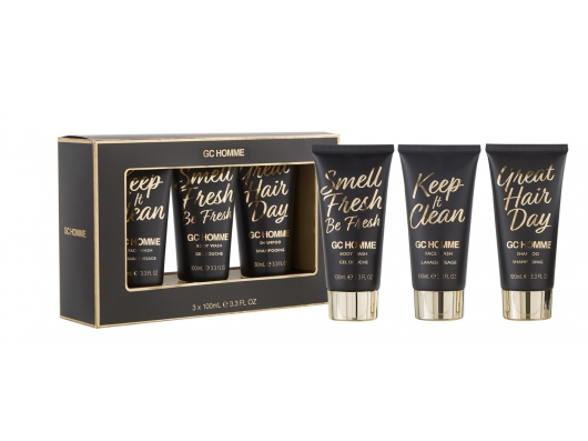 Zoom στο THE LUXURY BATHING COMPANY GC HOMME BODY WASH 100ml & FACE WASH 100ml & SHAMPOO 100ml (GIFT & TRAVEL SET)