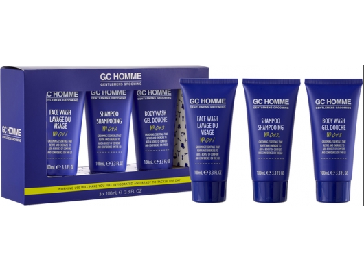 Zoom στο THE LUXURY BATHING COMPANY GC HOMME GENTLEMENTS GROOMING BODY WASH 100ml & FACE WASH 100ml & SHAMPOO 100ml (GIFT TRAVEL SET)