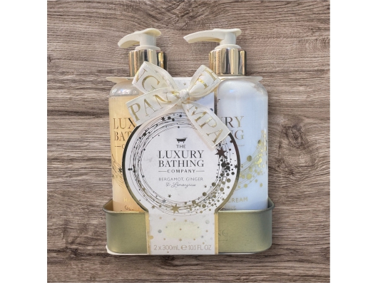 Zoom στο THE LUXURY BATHING COMPANY BERGAMOT GINGER & LEMONGRASS HAND WASH 300ml & HAND and NAIL CREAM 300ml (GIFT SET)