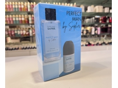 Zoom στο Saphir Parfums Perfect Man Ανδρικό Σετ με Άρωμα EDP 100ml & Deo Roll On 50ml (GIFT SET)