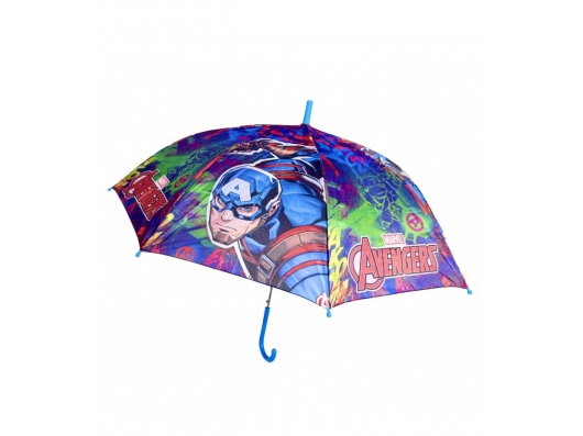 Zoom στο MARVEL AVENGERS AV13840 Παιδική Αυτόματη Ομπρέλα Βροχής Μπαστούνι Με Διάμετρο 48εκ.